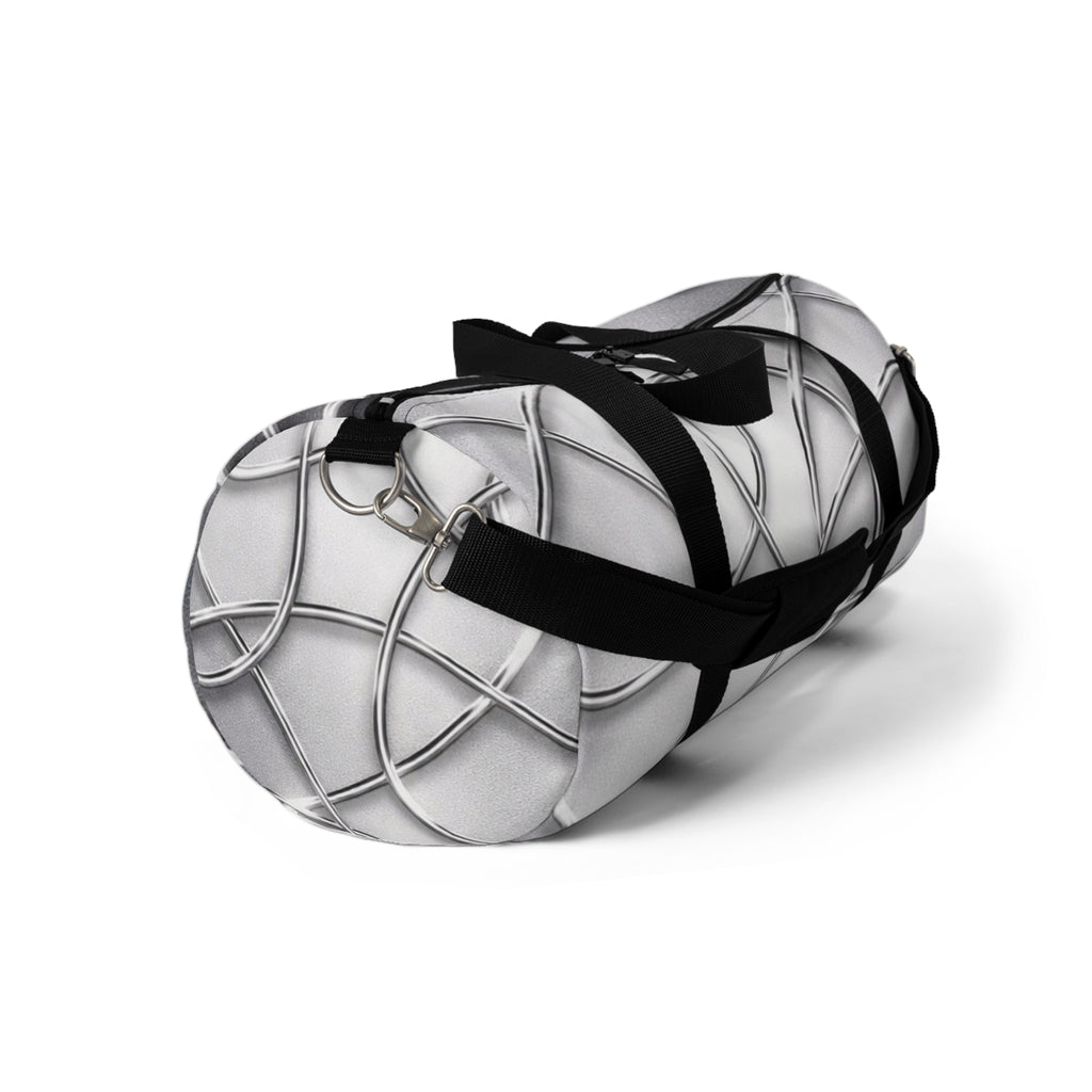 House of Anitraz's - Silky Silver Geometric Travel Bag