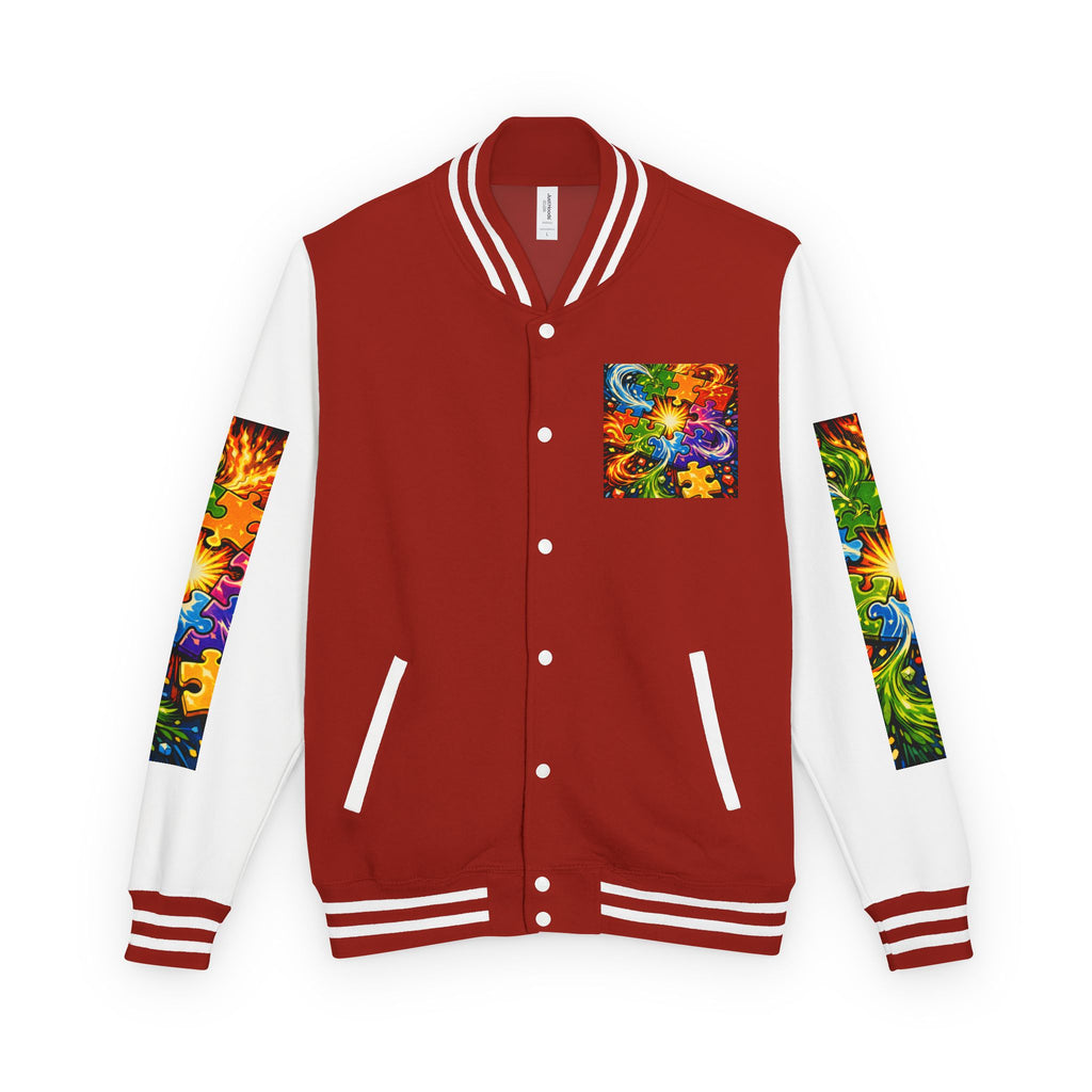 House of Anitraz's - Jigsaw Sunburst Heavyweight Letterman Jacket