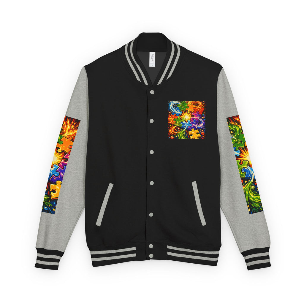 House of Anitraz's - Jigsaw Sunburst Heavyweight Letterman Jacket