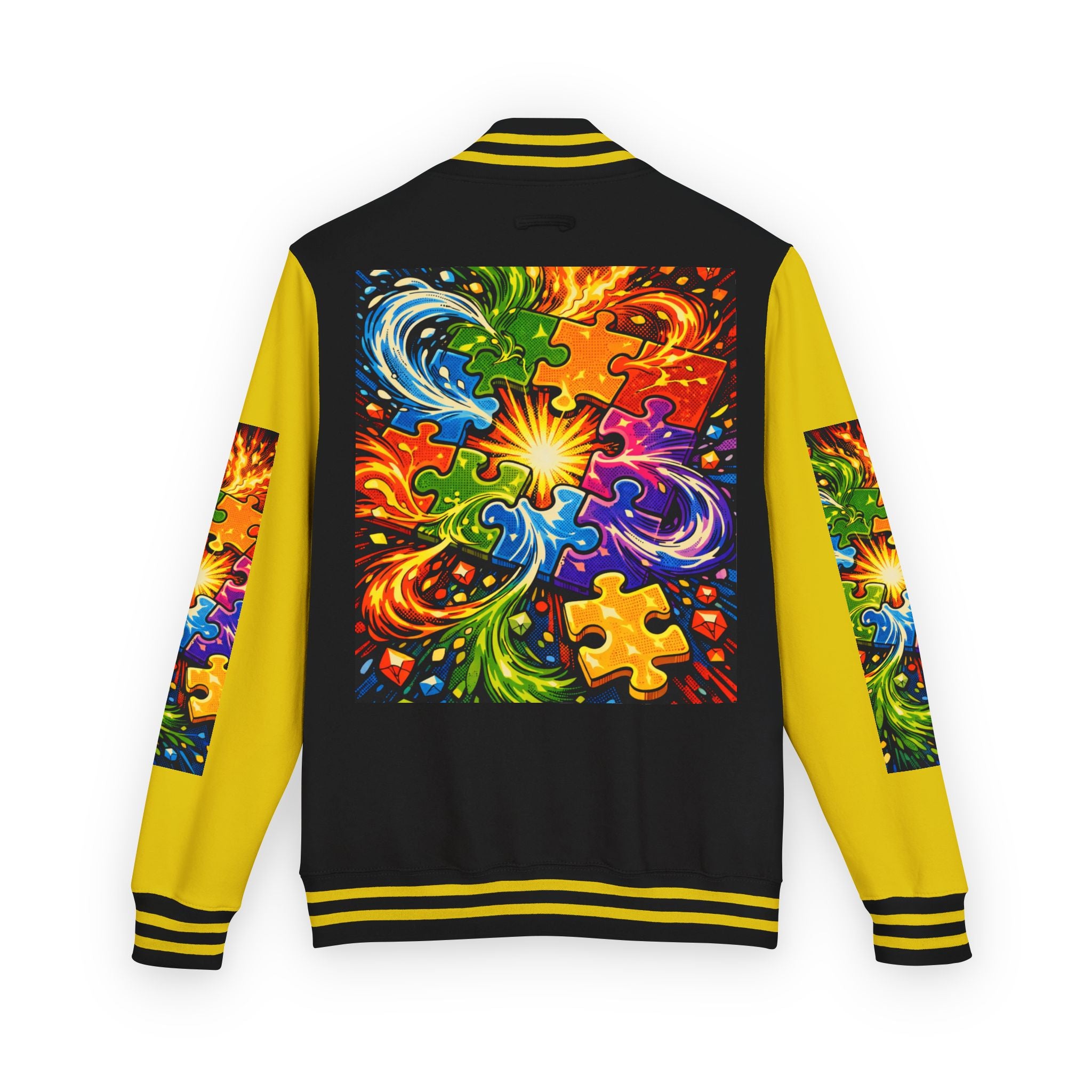 House of Anitraz's - Jigsaw Sunburst Heavyweight Letterman Jacket