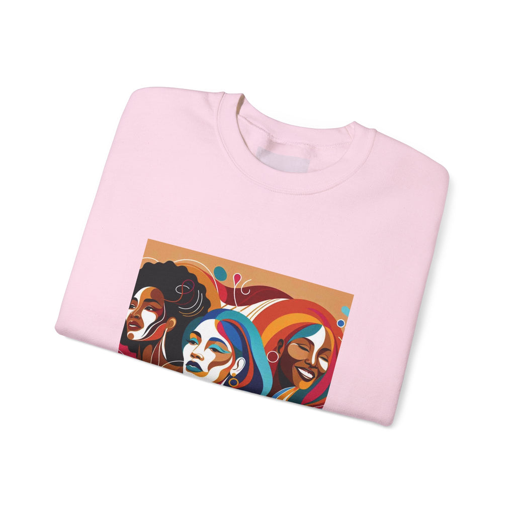 Women Faces Crewneck Sweatshirt