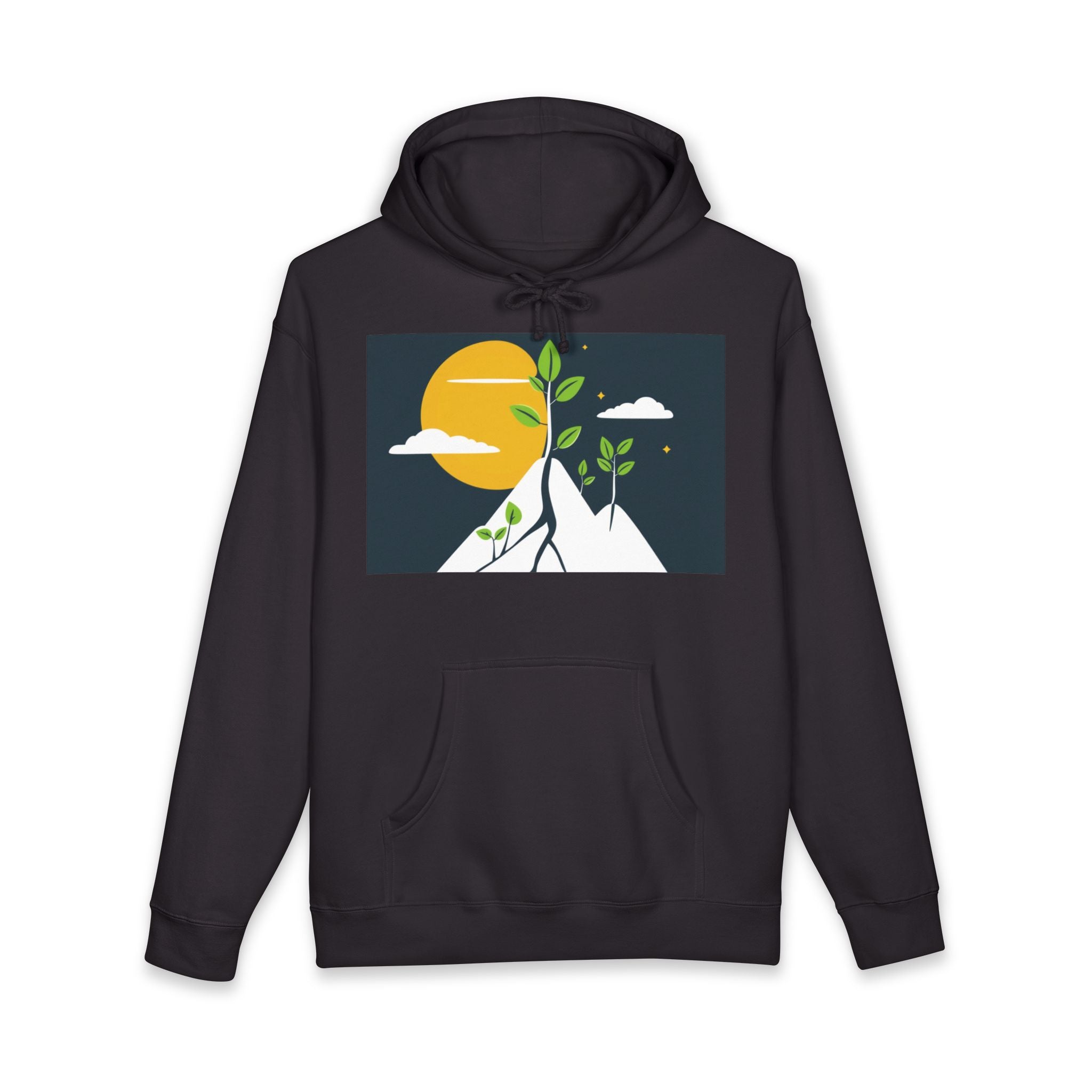 Green Tree & Mountain Hoodie