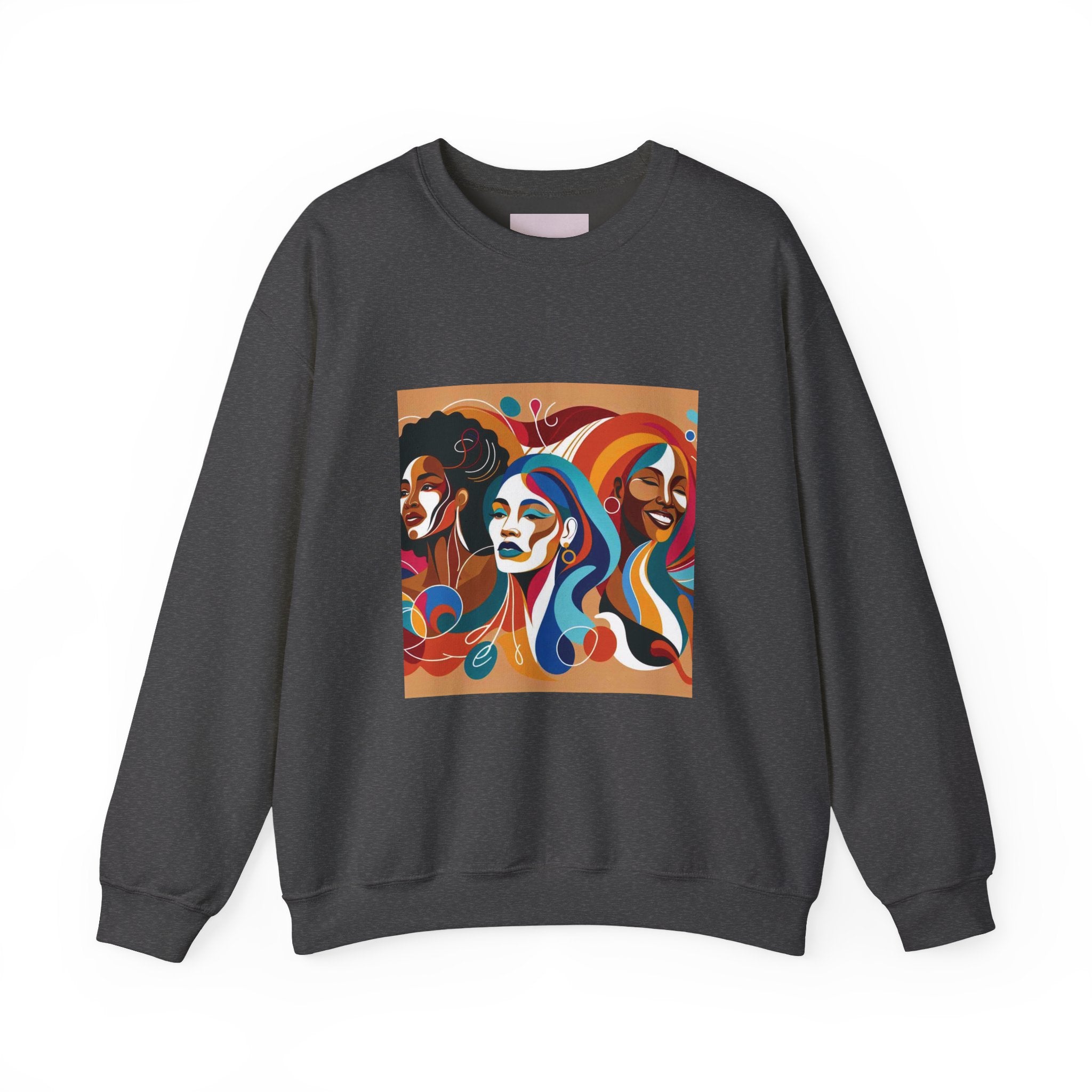 Women Faces Crewneck Sweatshirt