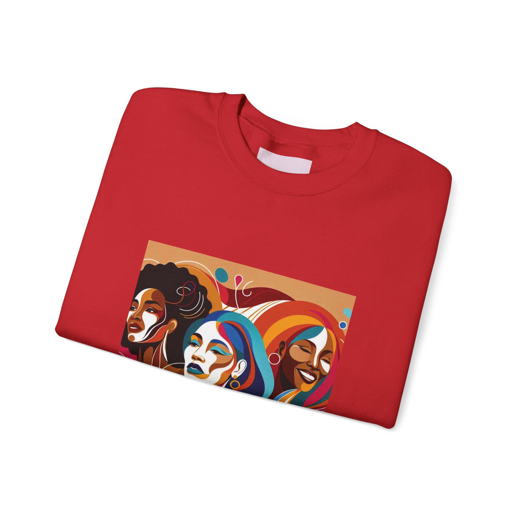 Women Faces Crewneck Sweatshirt