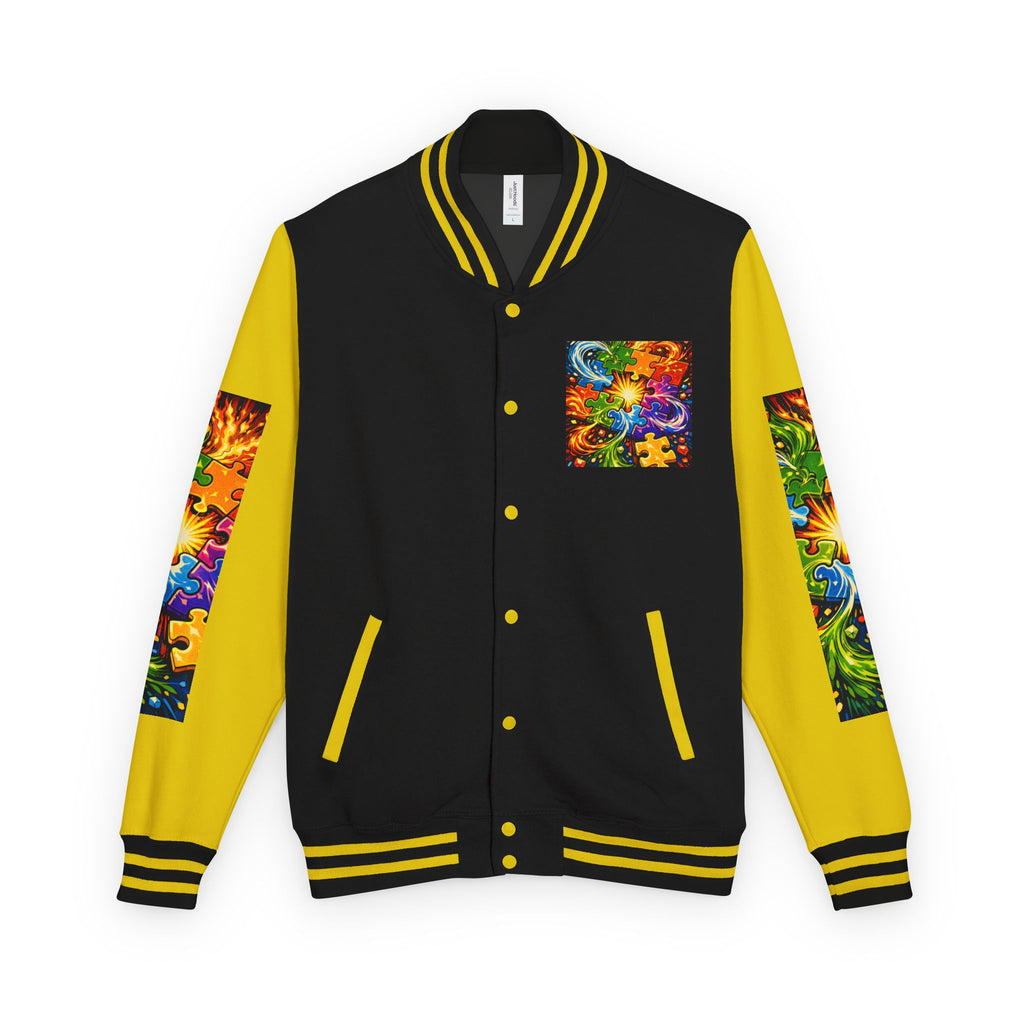 House of Anitraz's - Jigsaw Sunburst Heavyweight Letterman Jacket