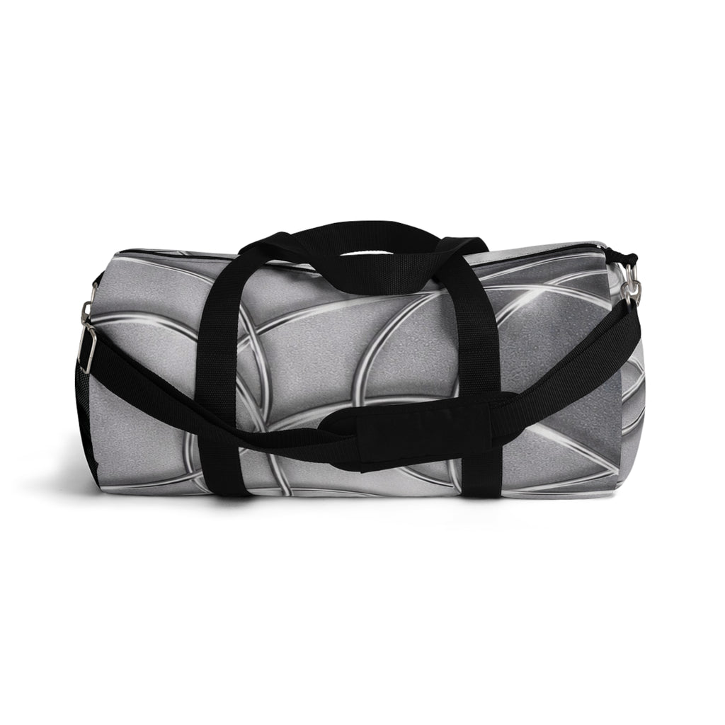House of Anitraz's - Silky Silver Geometric Travel Bag
