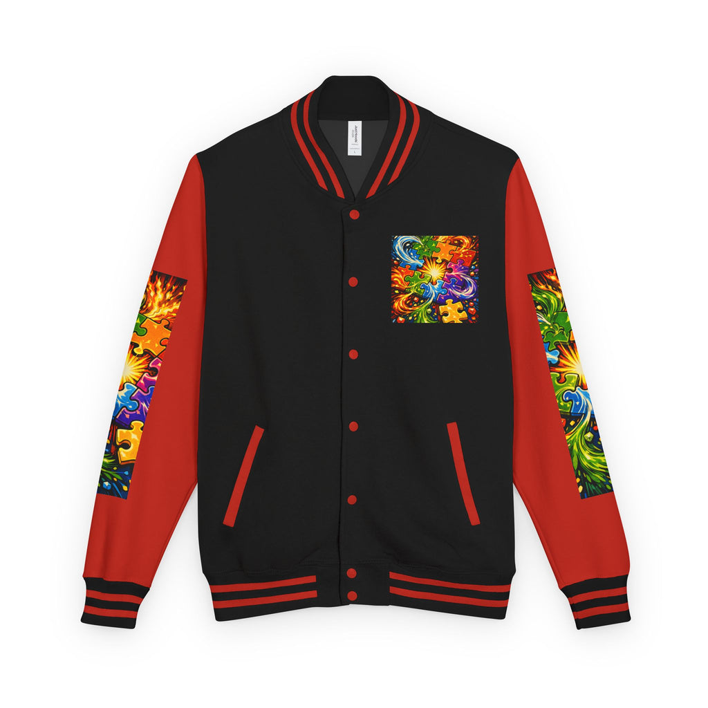 House of Anitraz's - Jigsaw Sunburst Heavyweight Letterman Jacket