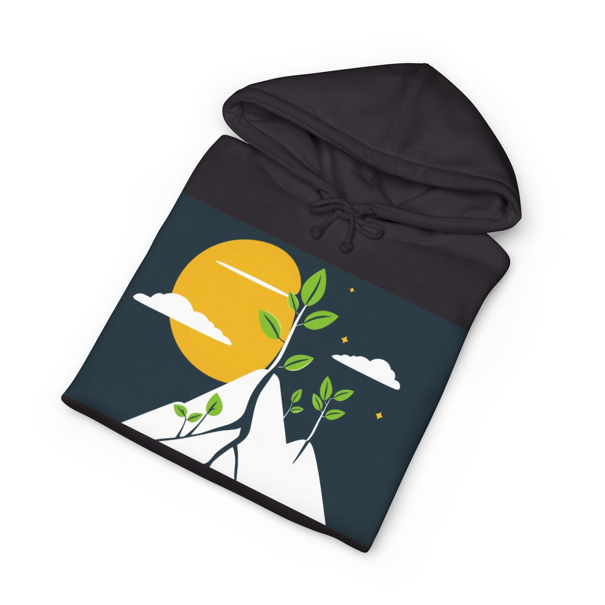 Green Tree & Mountain Hoodie