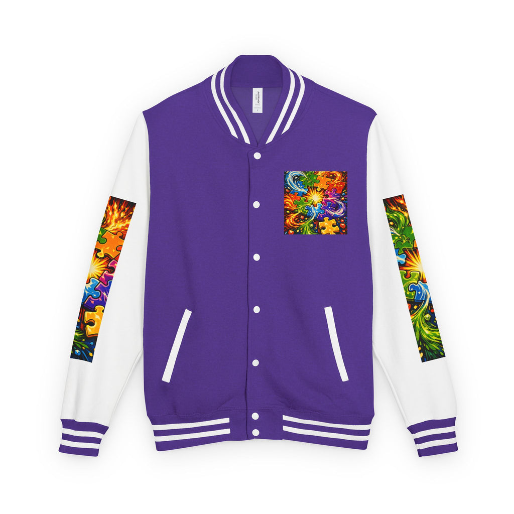 House of Anitraz's - Jigsaw Sunburst Heavyweight Letterman Jacket