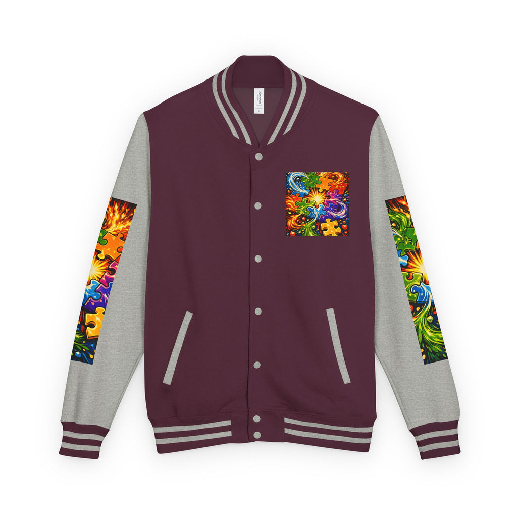 House of Anitraz's - Jigsaw Sunburst Heavyweight Letterman Jacket