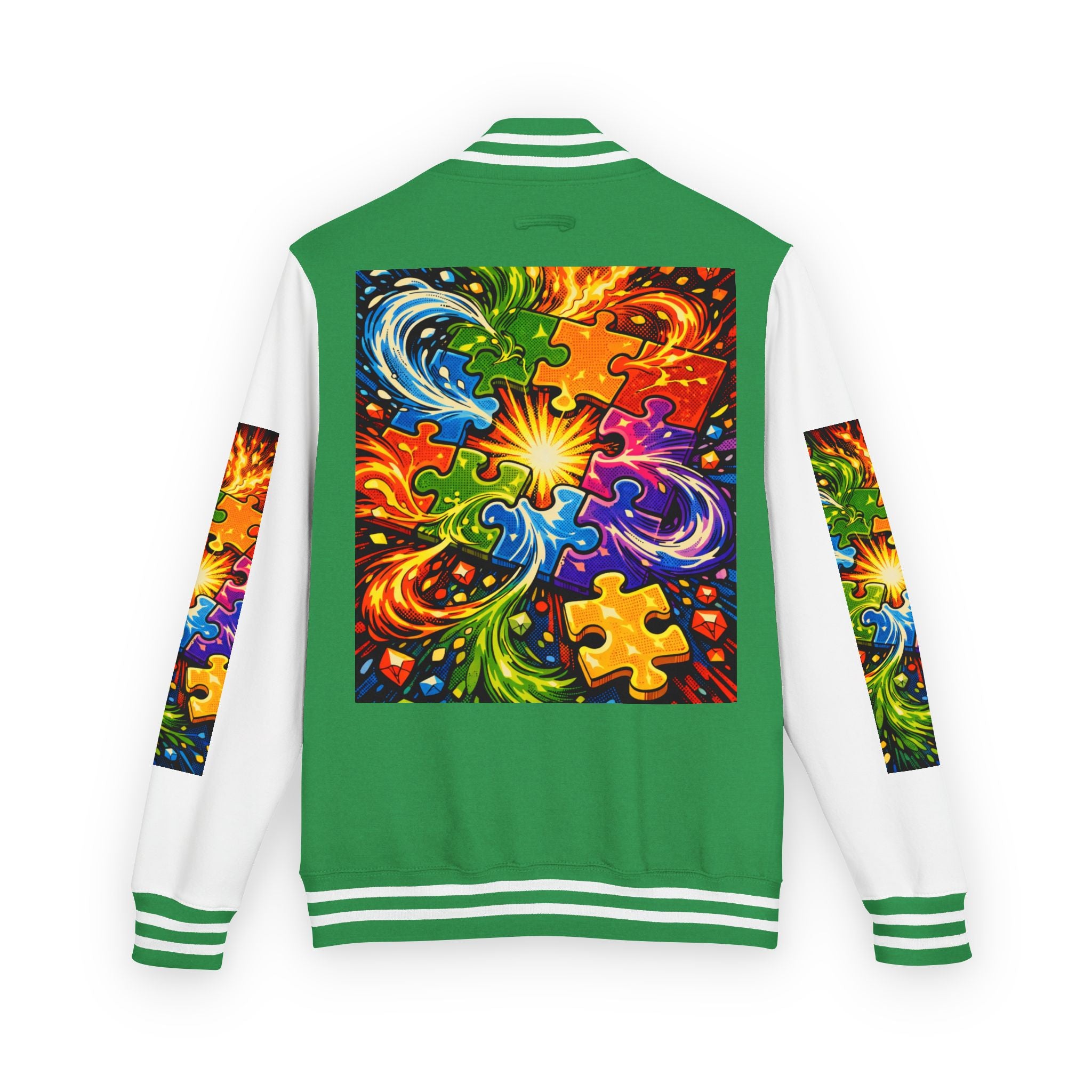 House of Anitraz's - Jigsaw Sunburst Heavyweight Letterman Jacket