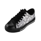House of Anitraz's - Silky Silver Geometric Sneakers