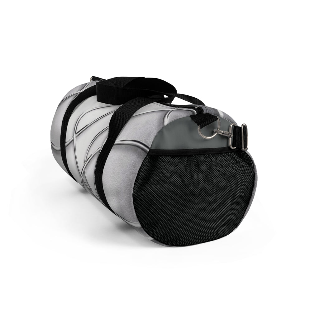 House of Anitraz's - Silky Silver Geometric Travel Bag