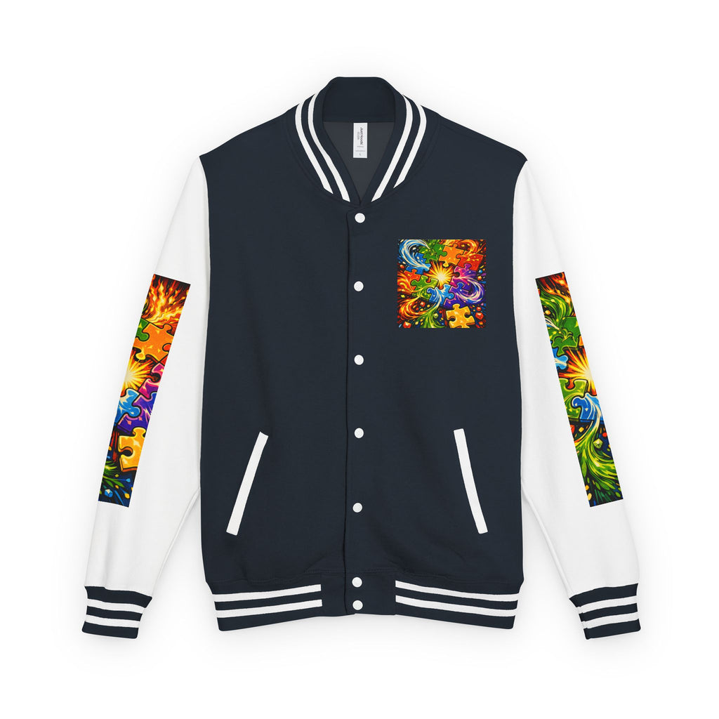 House of Anitraz's - Jigsaw Sunburst Heavyweight Letterman Jacket